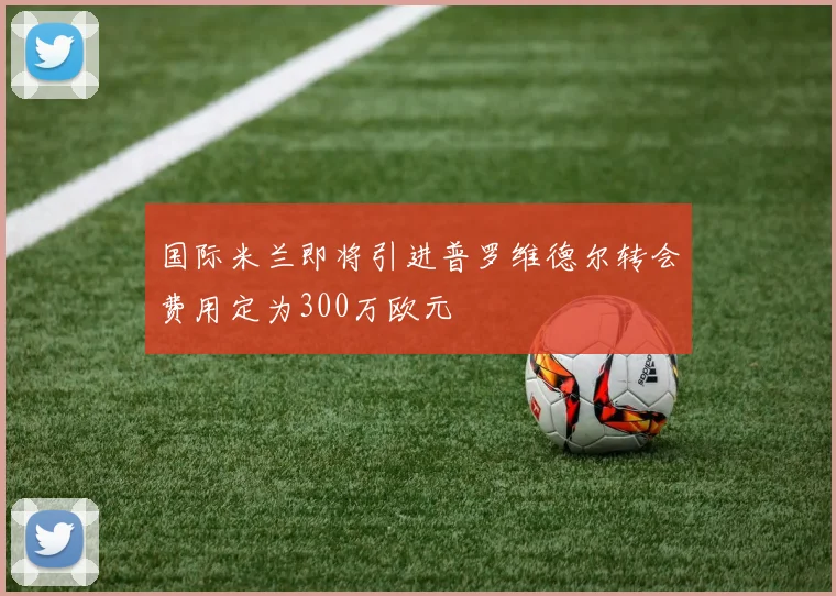 国际米兰即将引进普罗维德尔转会费用定为300万欧元